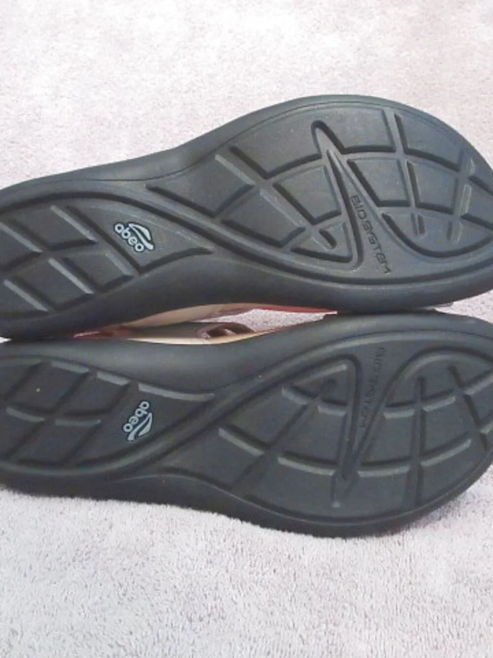 Abeo Bio System Crescent Comfort Sandals Womens 10N Leather Ankle Strap Neutral